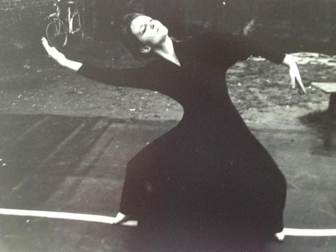 Me dancing at Merton Abbey Mills just after uni.