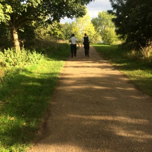 PCs Whitaker and Lau walking ahead of me after the second call-out. Thames Path.